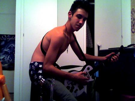 la pose du rockeur